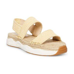 Cool Planet Steve Madden Sandals Womens 9.5 Natural Raffia Woven Espadrille New